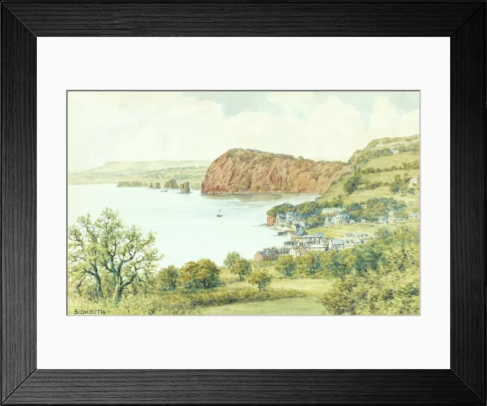 Framed Print : Sidmouth, Devon Framed Print : Sidmouth, Devon
