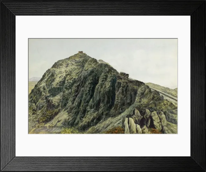 Framed Print : Summit and Mountain Railway, Snowdon, Snowdonia, Wales Framed Print : Summit and Mountain Railway, Snowdon, Snowdonia, Wales