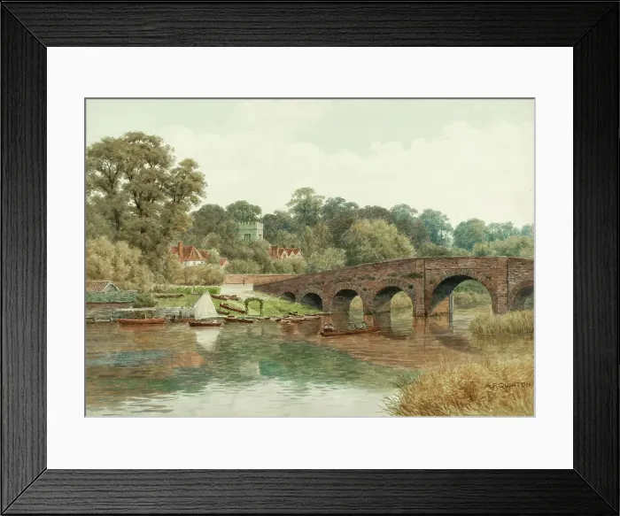 Framed Print : Sonning Bridge, River Thames, Berkshire Framed Print : Sonning Bridge, River Thames, Berkshire