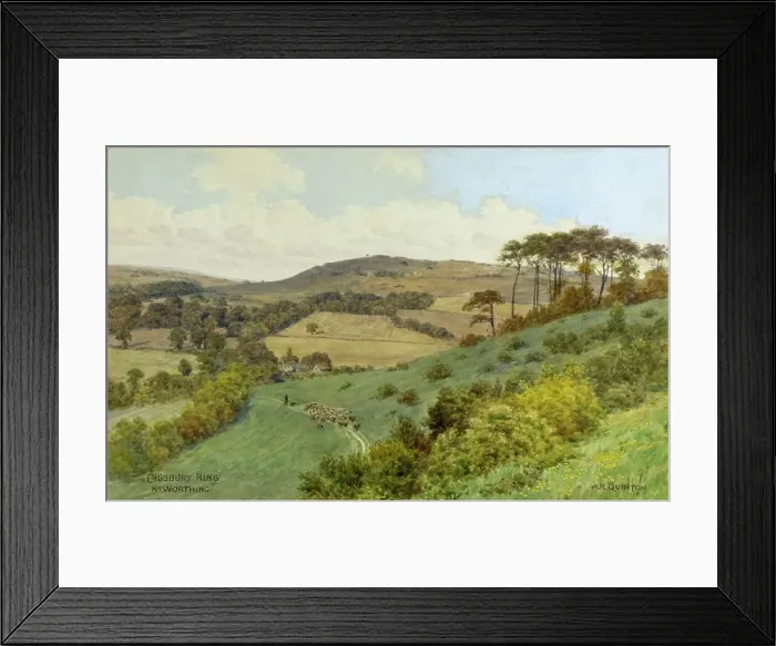Framed Print : Cissbury Ring, near Worthing, South Downs, Sussex Framed Print : Cissbury Ring, near Worthing, South Downs, Sussex