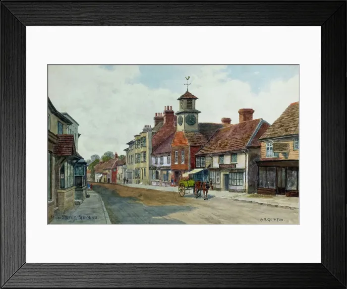 Framed Print : High Street, Steyning, South Downs, Sussex Framed Print : High Street, Steyning, South Downs, Sussex