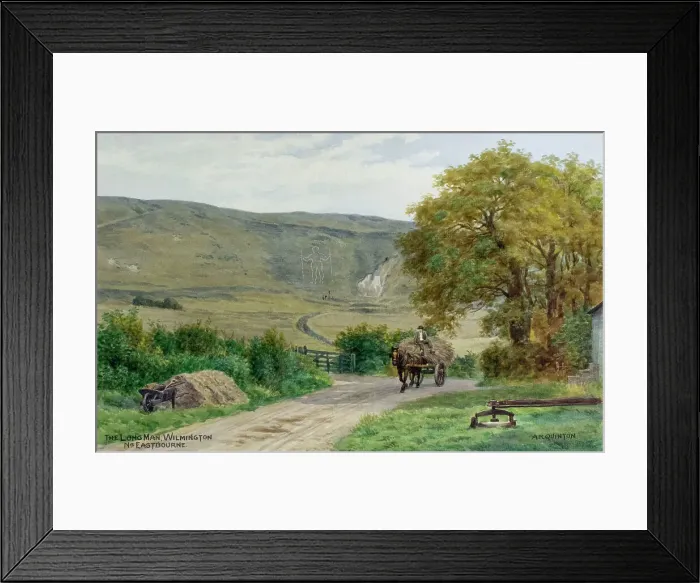 Framed Print : Long Man, Wilmington, nr Eastbourne, South Downs, Sussex Framed Print : Long Man, Wilmington, nr Eastbourne, South Downs, Sussex