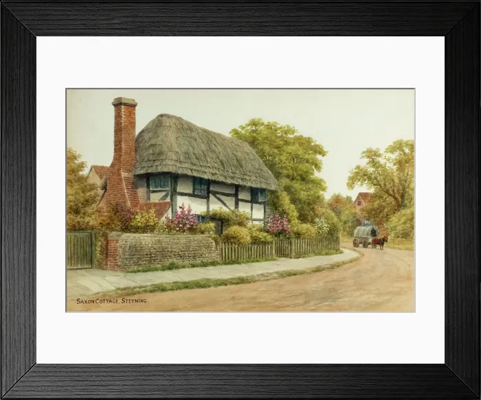 Framed Print : Saxon Cottage, Steyning, South Downs, Sussex Framed Print : Saxon Cottage, Steyning, South Downs, Sussex