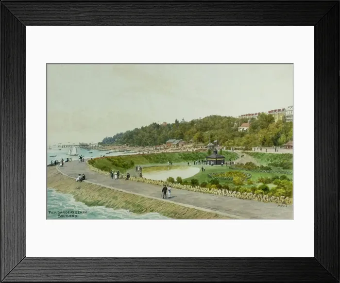 Framed Print : Pier Gardens and Lake, Southend, Essex Framed Print : Pier Gardens and Lake, Southend, Essex