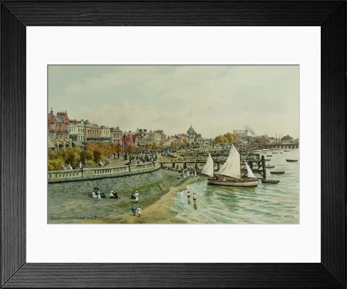 Framed Print : Southend, Essex, viewed from the Pier