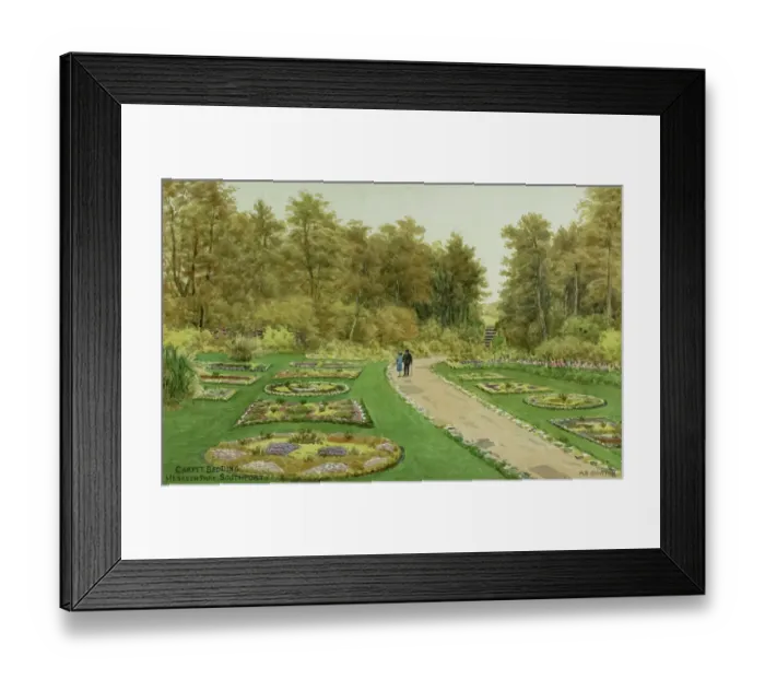 Framed Print : Carpet bedding, Hesketh Park, Southport, Lancashire Framed Print : Carpet bedding, Hesketh Park, Southport, Lancashire