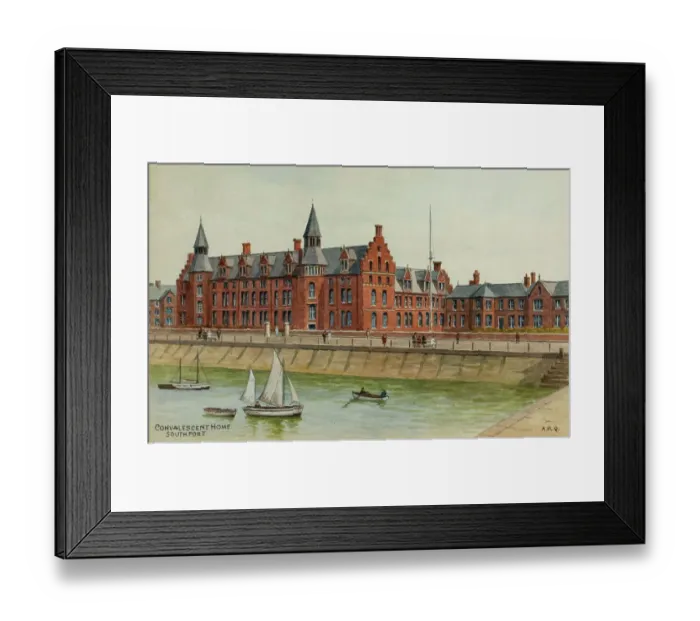 Framed Print : Convalescent home, Southport, Lancashire Framed Print : Convalescent home, Southport, Lancashire