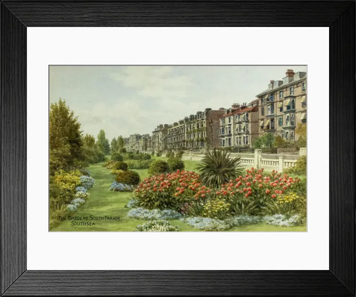 Framed Print : Gardens, South Parade, Southsea, Hampshire Framed Print : Gardens, South Parade, Southsea, Hampshire
