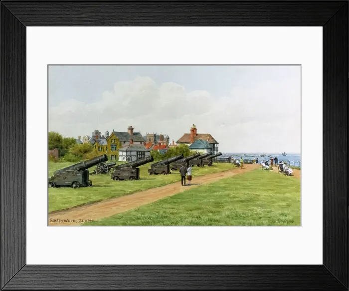 Framed Print : Gun Hill, Southwold, Suffolk Framed Print : Gun Hill, Southwold, Suffolk