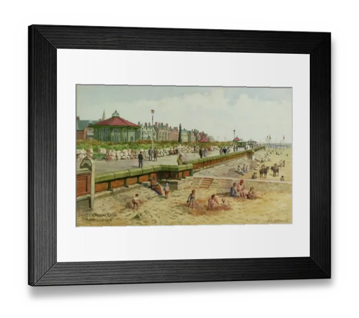 Framed Print : Beach and Promenade, St Annes on Sea, Lancashire Framed Print : Beach and Promenade, St Annes on Sea, Lancashire