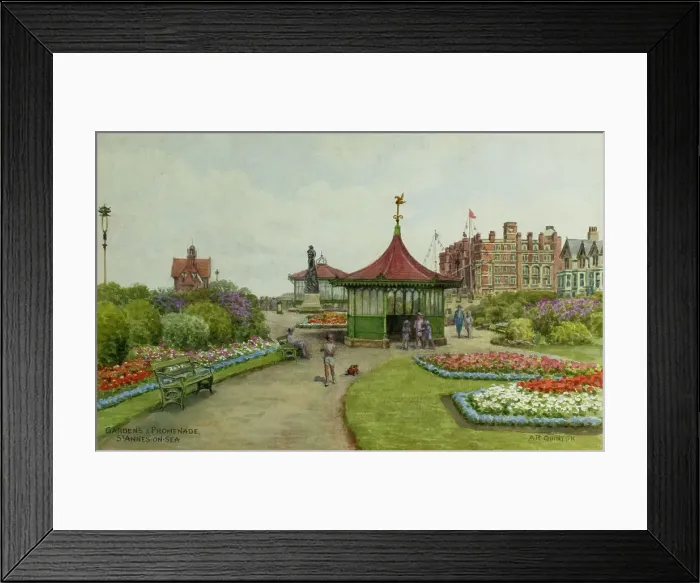 Framed Print : Gardens and Promenade, St Annes on Sea, Lancashire Framed Print : Gardens and Promenade, St Annes on Sea, Lancashire