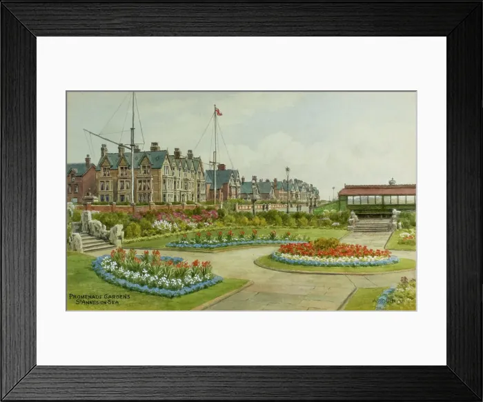 Framed Print : Promenade Gardens, St Annes on Sea, Lancashire Framed Print : Promenade Gardens, St Annes on Sea, Lancashire