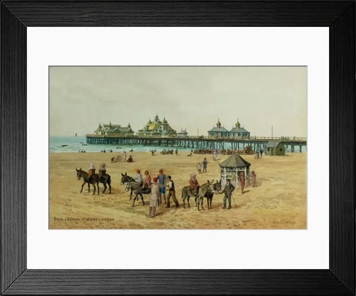 Framed Print : Pier and Beach, St Annes on Sea, Lancashire Framed Print : Pier and Beach, St Annes on Sea, Lancashire