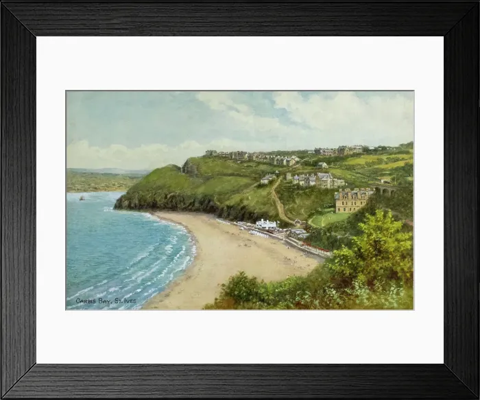 Framed Print : Carbis Bay, near St Ives, Cornwall Framed Print : Carbis Bay, near St Ives, Cornwall