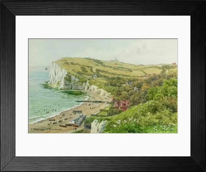 Framed Print : St Margaret's Bay, Kent, viewed from the east Framed Print : St Margaret's Bay, Kent, viewed from the east