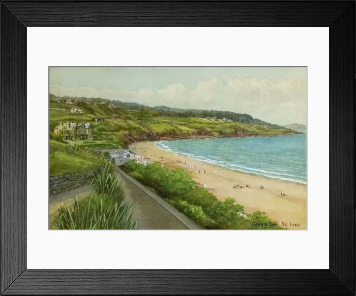 Framed Print : Carbis Bay, near St Ives, Cornwall Framed Print : Carbis Bay, near St Ives, Cornwall