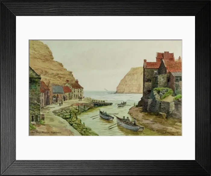 Framed Print : Beck Mouth, Staithes, North Yorkshire Framed Print : Beck Mouth, Staithes, North Yorkshire