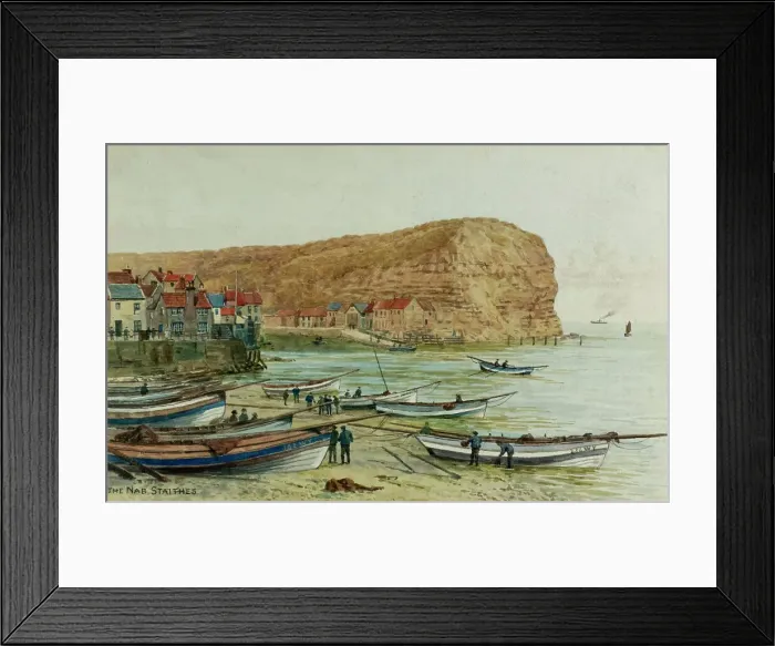 Framed Print : The Nab, Staithes, North Yorkshire Framed Print : The Nab, Staithes, North Yorkshire