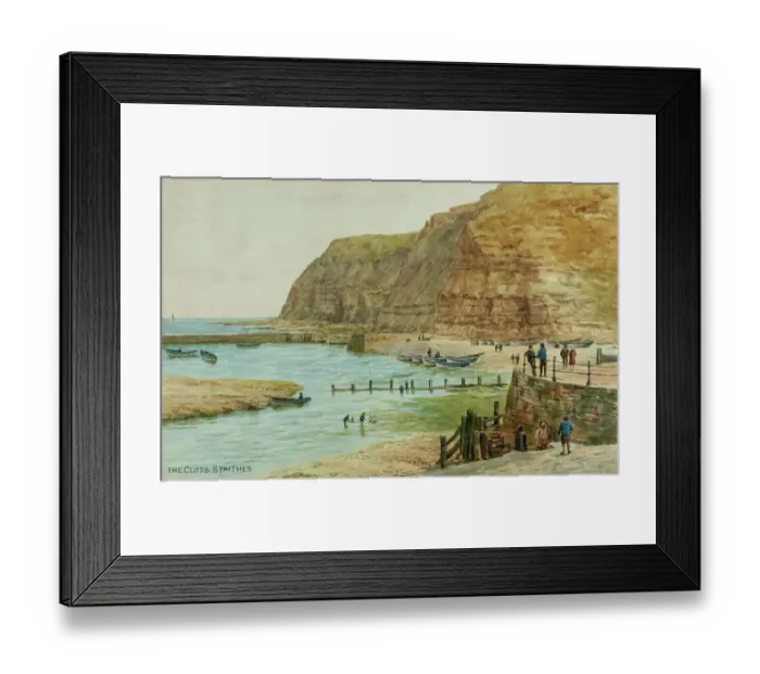 Framed Print : Cliffs at Staithes, North Yorkshire Framed Print : Cliffs at Staithes, North Yorkshire