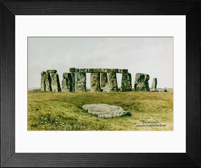 Framed Print : Slaughter Stone, Stonehenge, near Salisbury, Wiltshire Framed Print : Slaughter Stone, Stonehenge, near Salisbury, Wiltshire