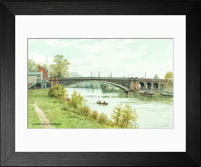 Framed Print : Bridge at Stourport-on-Severn, Worcestershire Framed Print : Bridge at Stourport-on-Severn, Worcestershire