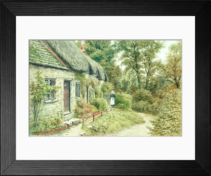 Framed Print : Thatched cottage at Studland, Dorset Framed Print : Thatched cottage at Studland, Dorset