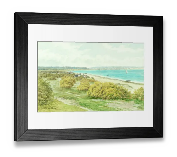 Framed Print : Studland Bay, Studland, Dorset Framed Print : Studland Bay, Studland, Dorset