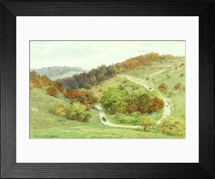 Framed Print : Zigzag Road, Box Hill, Surrey Hills Framed Print : Zigzag Road, Box Hill, Surrey Hills