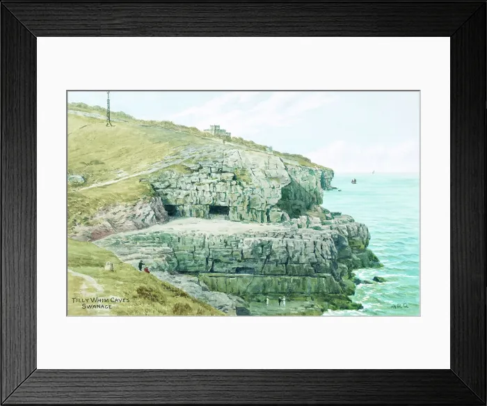 Framed Print : Tilly Whim Caves, Swanage, Dorset Framed Print : Tilly Whim Caves, Swanage, Dorset