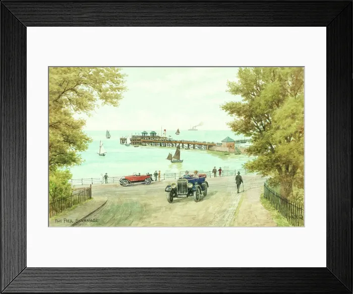 Framed Print : Pier at Swanage, Dorset Framed Print : Pier at Swanage, Dorset