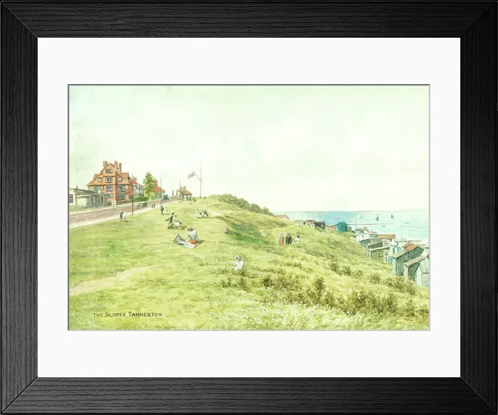 Framed Print : Slopes at Tankerton, Kent