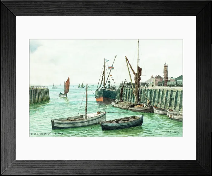 Framed Print : Harbour at Whitstable, Kent