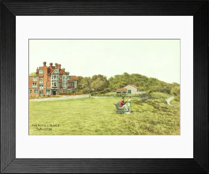 Framed Print : Hotel and Slopes, Tankerton, Kent Framed Print : Hotel and Slopes, Tankerton, Kent