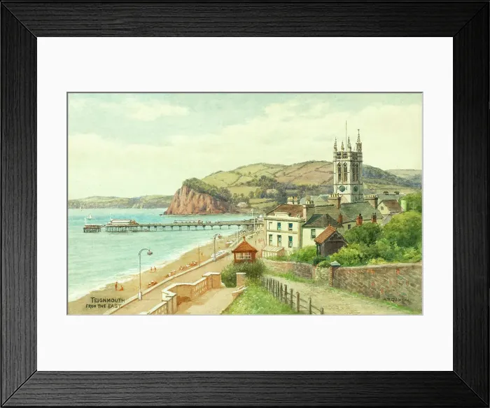 Framed Print : Teignmouth, Devon, viewed from the east Framed Print : Teignmouth, Devon, viewed from the east