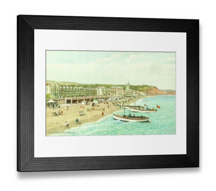 Framed Print : Beach at Teignmouth, Devon Framed Print : Beach at Teignmouth, Devon