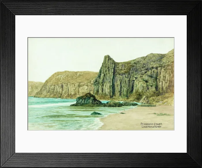 Framed Print : Lydstep, near Tenby, Pembrokeshire, South Wales Framed Print : Lydstep, near Tenby, Pembrokeshire, South Wales