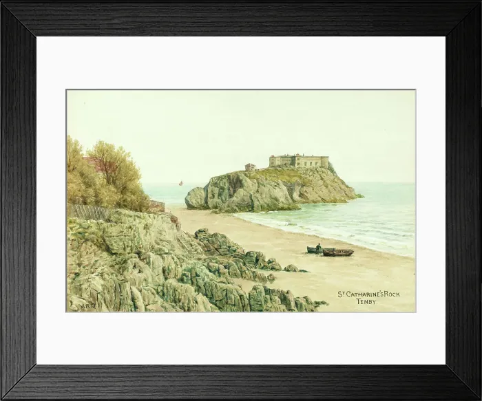 Framed Print : St Catherine's Rock, Tenby, Pembrokeshire, South Wales Framed Print : St Catherine's Rock, Tenby, Pembrokeshire, South Wales