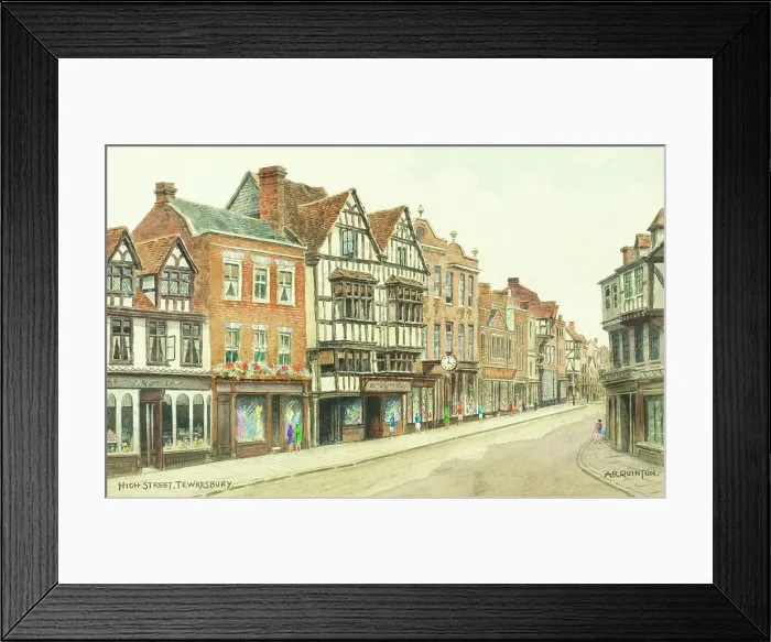 Framed Print : High Street, Tewkesbury, Gloucestershire Framed Print : High Street, Tewkesbury, Gloucestershire
