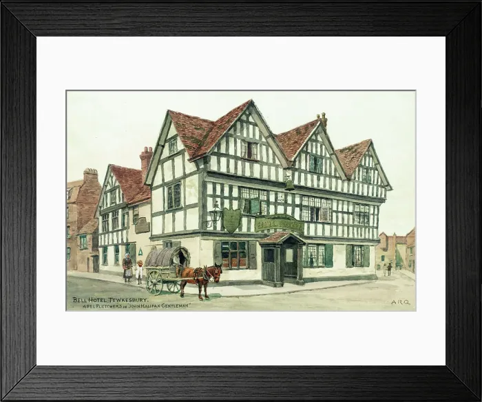 Framed Print : Bell Hotel, Tewkesbury, Gloucestershire Framed Print : Bell Hotel, Tewkesbury, Gloucestershire
