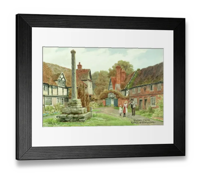 Framed Print : Village Cross, Ripple, near Tewkesbury, Worcestershire Framed Print : Village Cross, Ripple, near Tewkesbury, Worcestershire