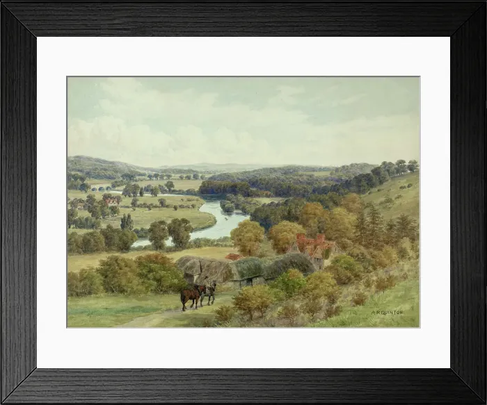 Framed Print : River Thames from Streatley Hill, Oxfordshire Framed Print : River Thames from Streatley Hill, Oxfordshire