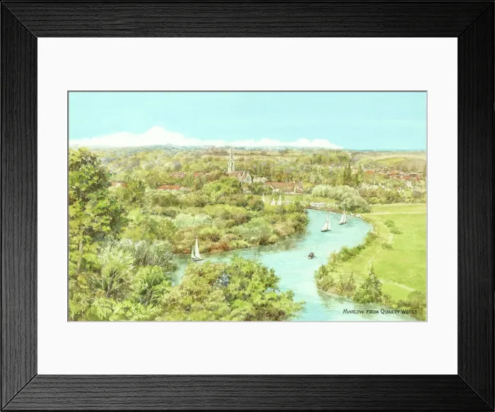 Framed Print : River Thames at Marlow, Buckinghamshire Framed Print : River Thames at Marlow, Buckinghamshire