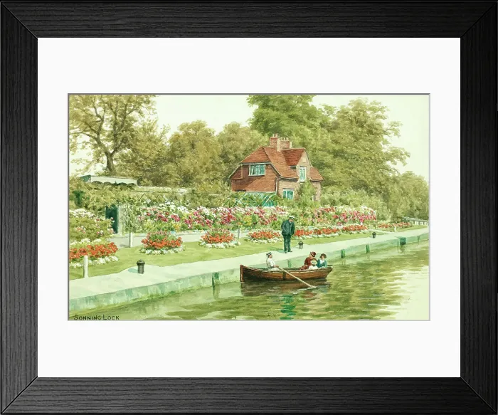 Framed Print : River Thames at Sonning Lock, Berkshire