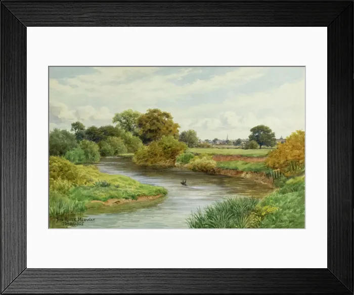 Framed Print : River Medway near Tonbridge, Kent Framed Print : River Medway near Tonbridge, Kent