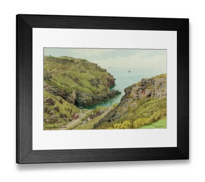Framed Print : Tintagel Cove and Island, Cornwall Framed Print : Tintagel Cove and Island, Cornwall
