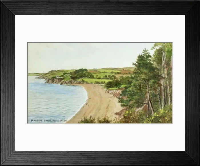 Framed Print : Blackpool Sands, near Torcross, South Devon Framed Print : Blackpool Sands, near Torcross, South Devon