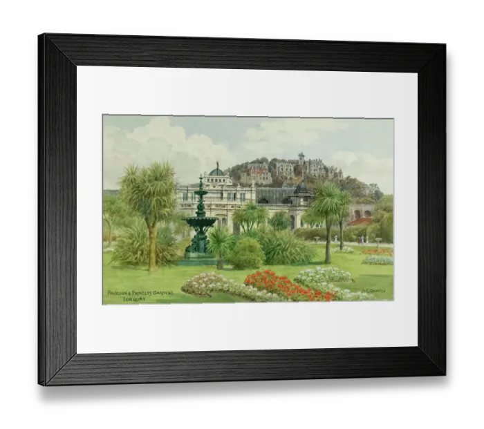 Framed Print : Pavilion and Princess Gardens, Torquay, South Devon Framed Print : Pavilion and Princess Gardens, Torquay, South Devon