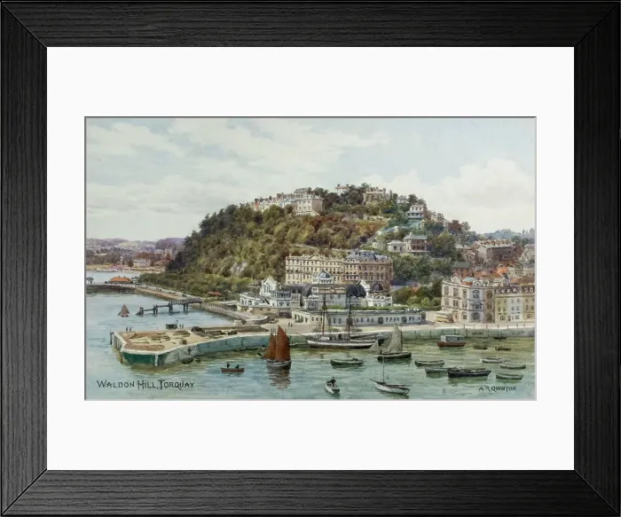 Framed Print : Waldon Hill, Torquay, South Devon Framed Print : Waldon Hill, Torquay, South Devon