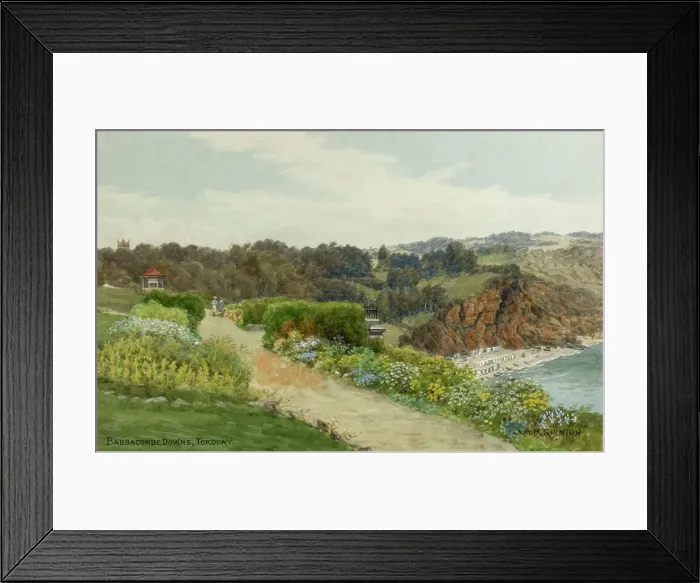 Framed Print : Babbacombe Downs, near Torquay, South Devon Framed Print : Babbacombe Downs, near Torquay, South Devon
