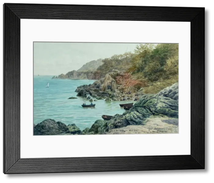Framed Print : Anstey's Cove, Torquay, South Devon Framed Print : Anstey's Cove, Torquay, South Devon